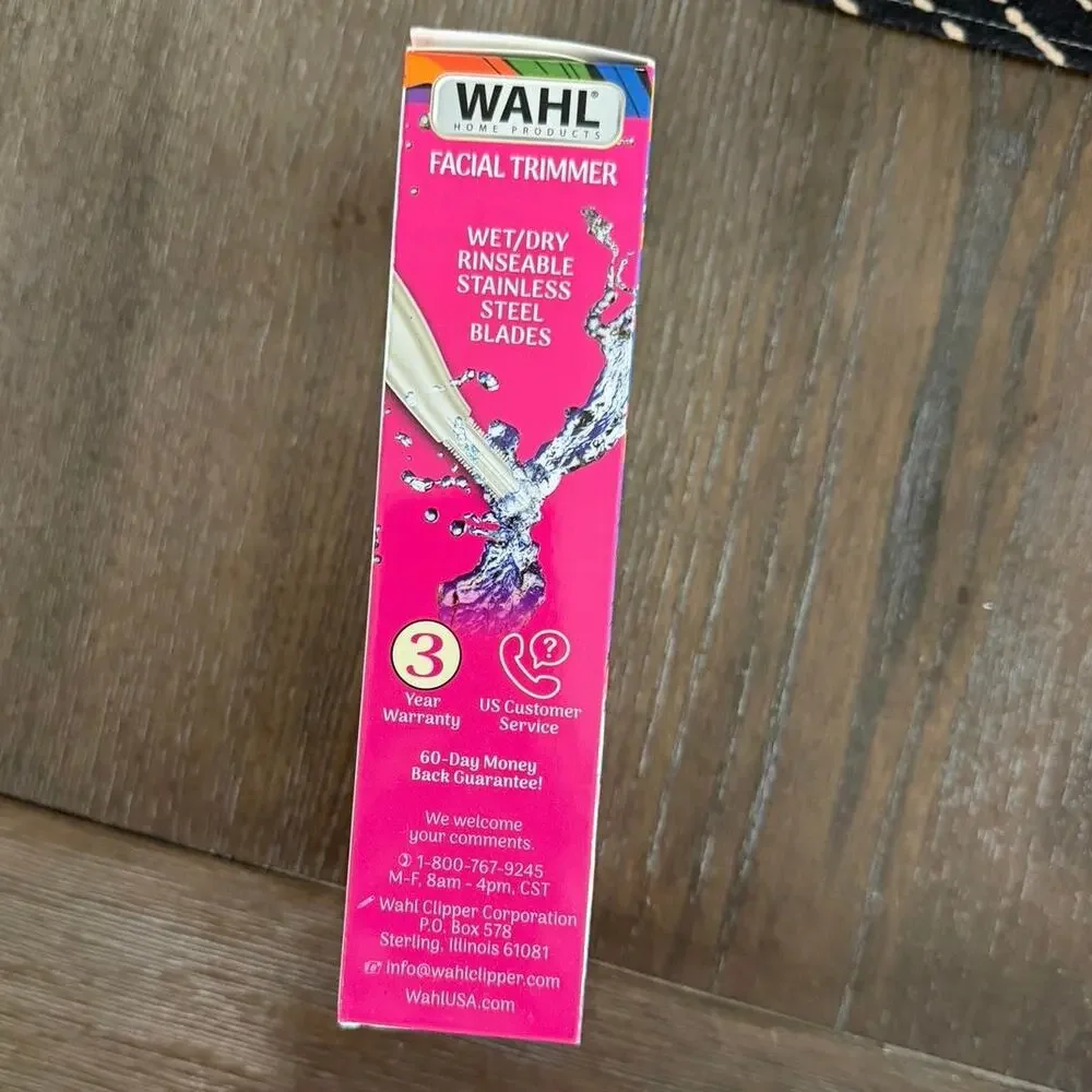Wahl Be Radiant DualTech Facial Hair Trimmer Eyebrow Shaper Pink Cordless New